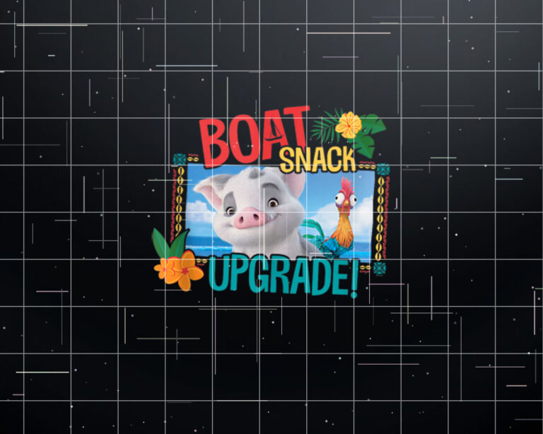 Disney Moana 2 Pua and Heihei Boat Snack Upgrade Funny Shirt PNG, DTF, DTG, Sublimation Design
