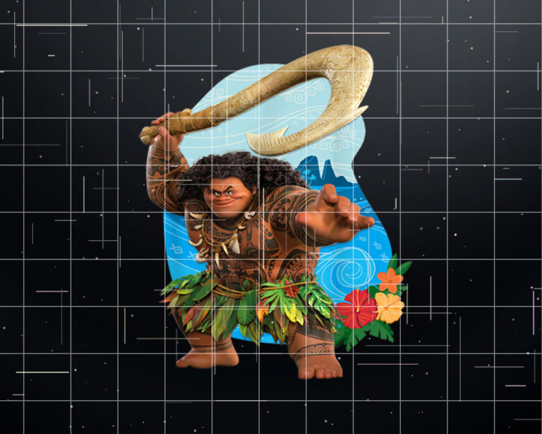 Disney Moana 2 Tropical Island Adventure Maui with Fish Hook Shirt PNG, DTF, DTG, Sublimation Design