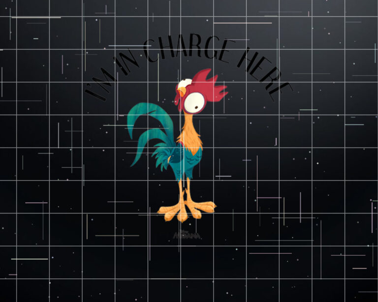 Disney Moana HeiHei Im In Charge Here Portrait Shirt PNG, DTF, DTG, Sublimation Design