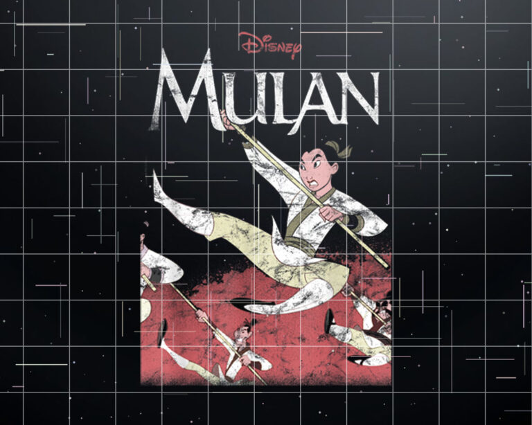 Disney Mulan Action Pose Portrait Shirt PNG, DTF, DTG, Sublimation Design