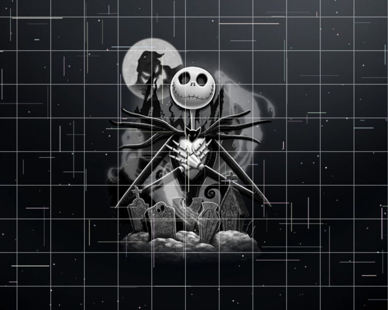 Disney Nightmare Before Christmas Jack Night Scene Shirt PNG, DTF, DTG, Sublimation Design