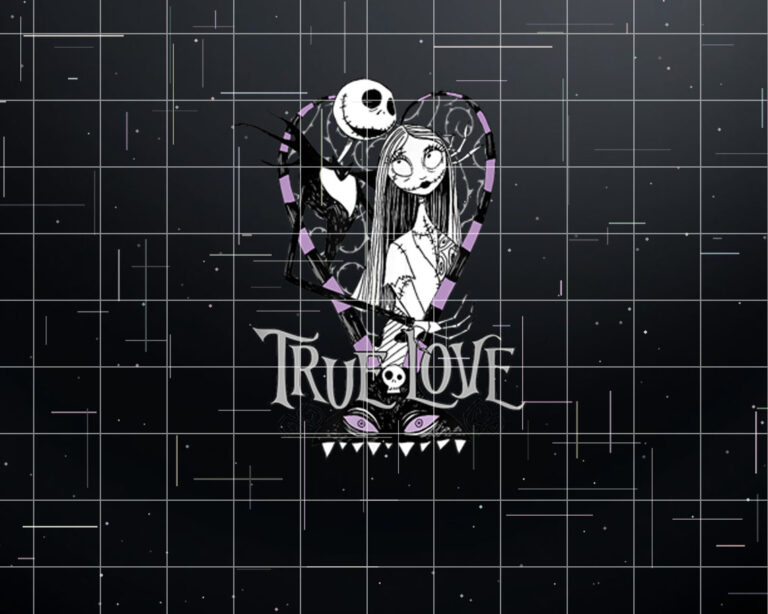 Disney Nightmare Before Christmas Valentines True Love Shirt PNG, DTF, DTG, Sublimation Design