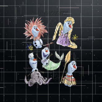 Disney Olaf Presents Classic Costume Sketches Shirt PNG, DTF, DTG, Sublimation Design