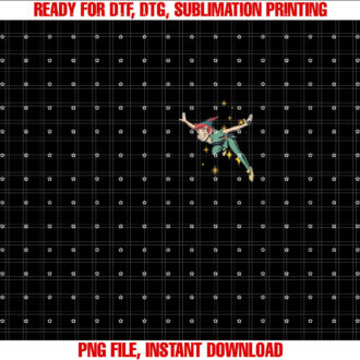 Disney Peter Pan Flying with Pixie Dust Shirt PNG, DTF, DTG, Sublimation Design
