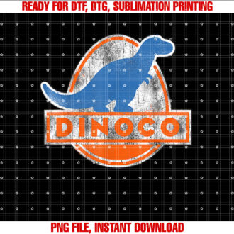 Disney Pixar Cars Iconic Dinoco Vintage Faded Dinosaur Logo Shirt PNG, DTF, DTG, Sublimation Design