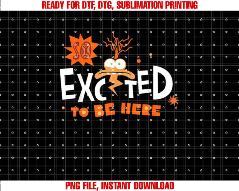 Disney Pixar Inside Out 2 So Excited To Be Here Anxiety Logo Shirt PNG, DTF, DTG, Sublimation Design