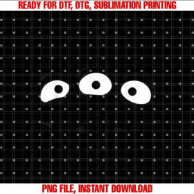 Disney Pixar Toy Story Alien Face Halloween Shirt PNG, DTF, DTG, Sublimation Design