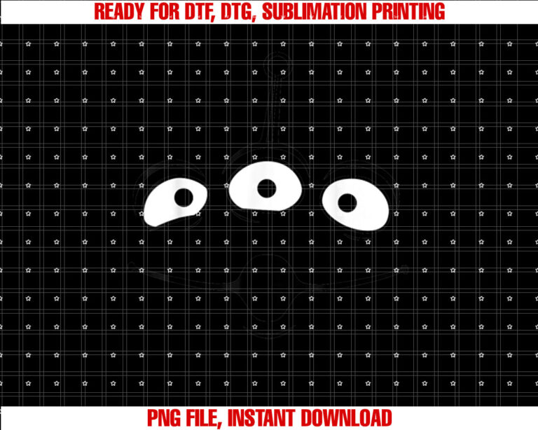 Disney Pixar Toy Story Alien Face Halloween Shirt PNG, DTF, DTG, Sublimation Design