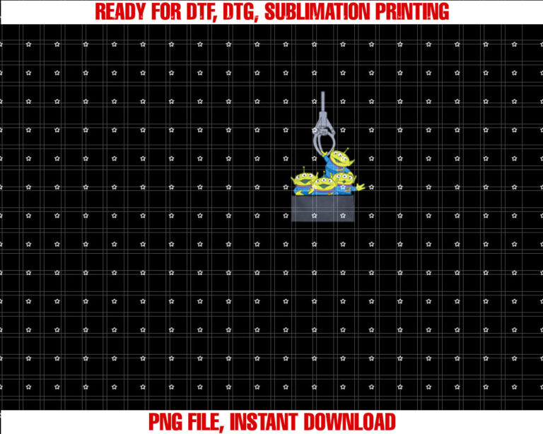 Disney Pixar Toy Story Aliens Claw Machine Pocket Shirt PNG, DTF, DTG, Sublimation Design