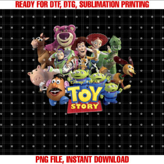 Disney Pixar Toy Story Buzz Woody  Jessie Toys Running Shirt PNG, DTF, DTG, Sublimation Design