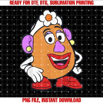 Disney Pixar Toy Story Mrs Potato Head Big Portrait Shirt PNG, DTF, DTG, Sublimation Design