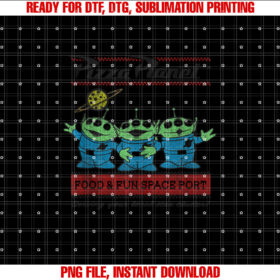 Disney Pixar Toy Story Pizza Planet Aliens  Shirt PNG, DTF, DTG, Sublimation Design