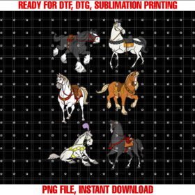Disney Princess Horses Shirt PNG, DTF, DTG, Sublimation Design