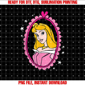 Disney Princess Sleeping Beauty Aurora Portrait Shirt PNG, DTF, DTG, Sublimation Design