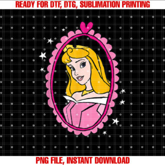 Disney Princess Sleeping Beauty Aurora Portrait Shirt PNG, DTF, DTG, Sublimation Design