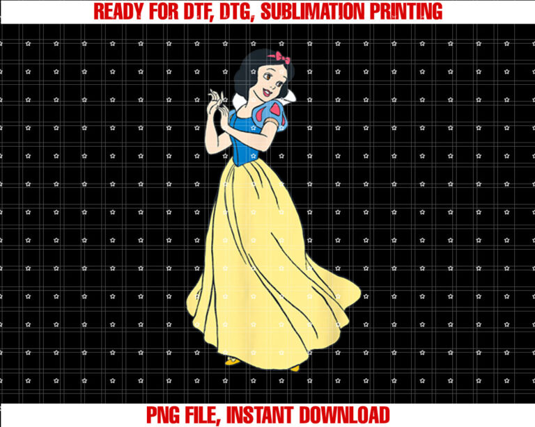 Disney Princess Snow White Classic Shirt PNG, DTF, DTG, Sublimation Design