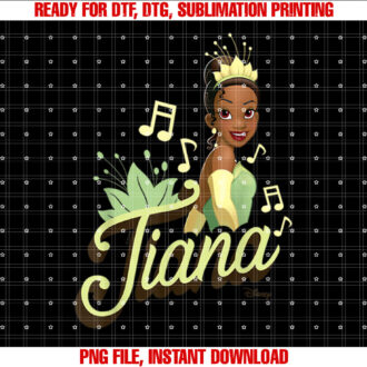 Disney Princess  Tiana Princess And The Frog Shirt PNG, DTF, DTG, Sublimation Design