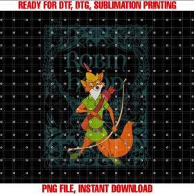 Disney Robin Hood Retro Shirt PNG, DTF, DTG, Sublimation Design