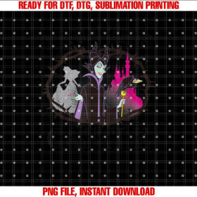 Disney Sleeping Beauty Maleficent Runs This Castle Shirt PNG, DTF, DTG, Sublimation Design