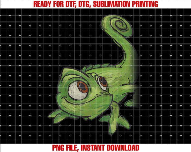 Disney Tangled Pascal Sketch Shirt PNG, DTF, DTG, Sublimation Design