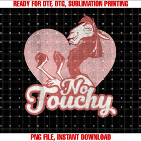 Disney The Emperors New Groove Valentines Day No Touchy Shirt PNG, DTF, DTG, Sublimation Design