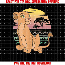 Disney The Lion King 90s Nala Shirt PNG, DTF, DTG, Sublimation Design