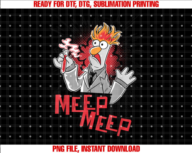 Disney The Muppets Beaker Meep Meep Shirt PNG, DTF, DTG, Sublimation Design