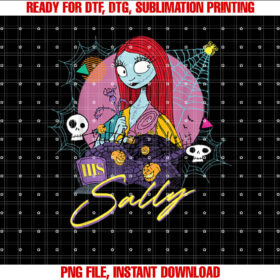 Disney The Nightmare Before Christmas Matching His Sally Shirt PNG, DTF, DTG, Sublimation Design