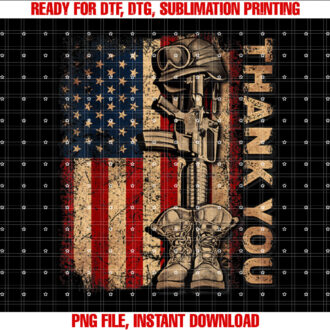 Distressed Memorial Day  Flag Military Boots Dog Tags Shirt PNG, DTF, DTG, Sublimation Design