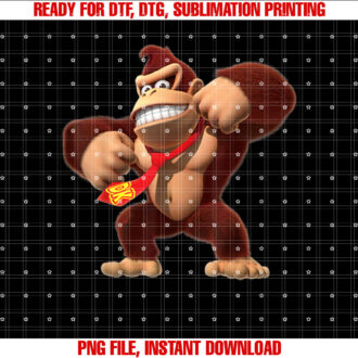 Donkey Kong 3D Poster Shirt PNG, DTF, DTG, Sublimation Design
