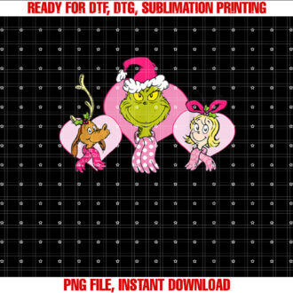 Dr Seuss Pink Heart Trio Shirt PNG, DTF, DTG, Sublimation Design