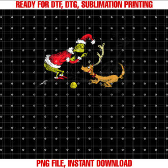 Dr Seuss Reindeer Shirt PNG, DTF, DTG, Sublimation Design