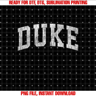 Duke Vintage Sports Name Design Gifts Men Women Kids Shirt PNG, DTF, DTG, Sublimation Design