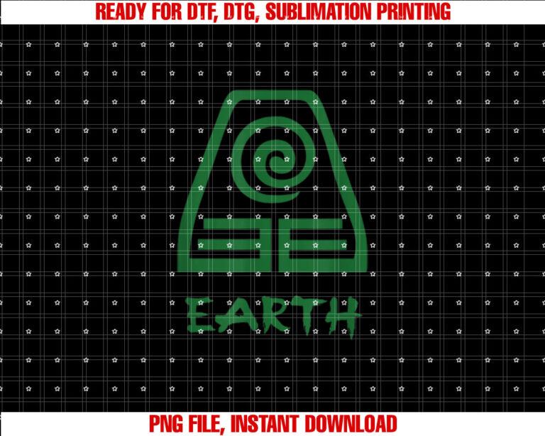 Earth Element  Earth Kingdom Shirt PNG, DTF, DTG, Sublimation Design