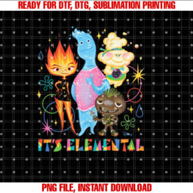 Elemental  Its Elemental Shirt PNG, DTF, DTG, Sublimation Design