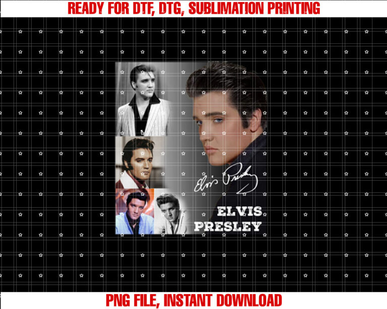 Elvis Presley_005  Shirt PNG, DTF, DTG, Sublimation Design