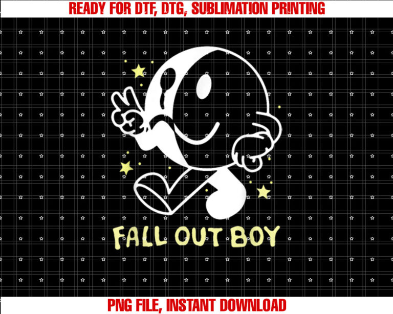 Fall Out Boy  Peace Smile  Frown So Much For Stardust Shirt PNG, DTF, DTG, Sublimation Design