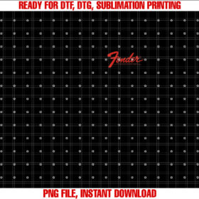Fender Vintage Guitar Pocket Logo Design Shirt PNG, DTF, DTG, Sublimation Design