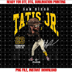 Fernando Tatis Jr  San Diego Player League   Shirt PNG, DTF, DTG, Sublimation Design