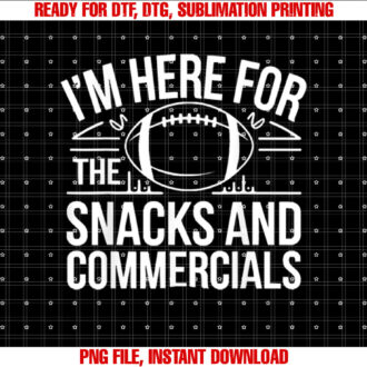 Football Snacks and Commercials Game Day Shirt PNG, DTF, DTG, Sublimation Design