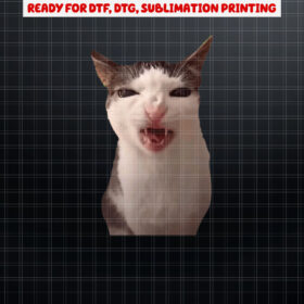 crunchy cat meme Popular Internet Meme CAT DAY Christmas Shirt PNG, DTF, DTG, Sublimation Design