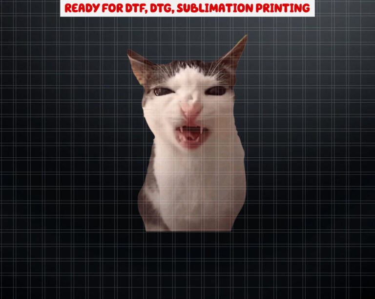 crunchy cat meme Popular Internet Meme CAT DAY Christmas Shirt PNG, DTF, DTG, Sublimation Design