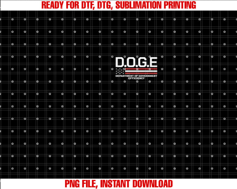 Doge Department of Government Efficiency Shirt  PNG, DTF, DTG, Sublimation Design