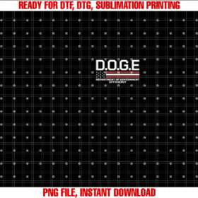 Doge Doge Department of Government Efficiency Shirt  PNG, DTF, DTG, Sublimation Design