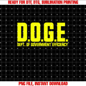Doge Department of Government Efficiency Doge Shirt  PNG, DTF, DTG, Sublimation Design