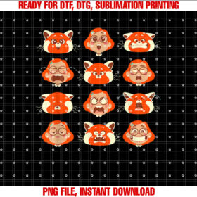Disney PIXAR Turning Red Mei Red Panda Growing Pains Shirt PNG, DTF, DTG, Sublimation Design