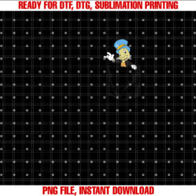 Disney Pinocchio Jiminy Cricket Faux Pocket Shirt PNG, DTF, DTG, Sublimation Design