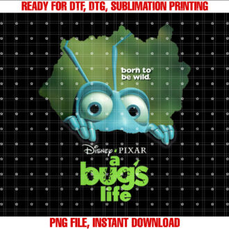 Disney Pixar A Bugs Life Flik Movie Poster Graphic Shirt PNG, DTF, DTG, Sublimation Design