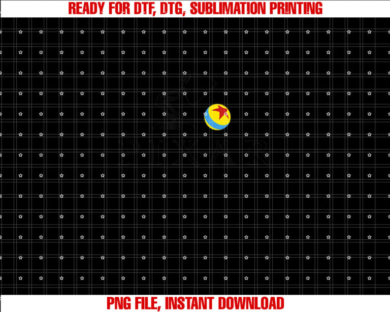 Disney Pixar Luxo Jr Ball Logo Shirt PNG, DTF, DTG, Sublimation Design