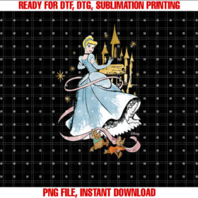Disney Princess Cinderella Collage Shirt  PNG, DTF, DTG, Sublimation Design